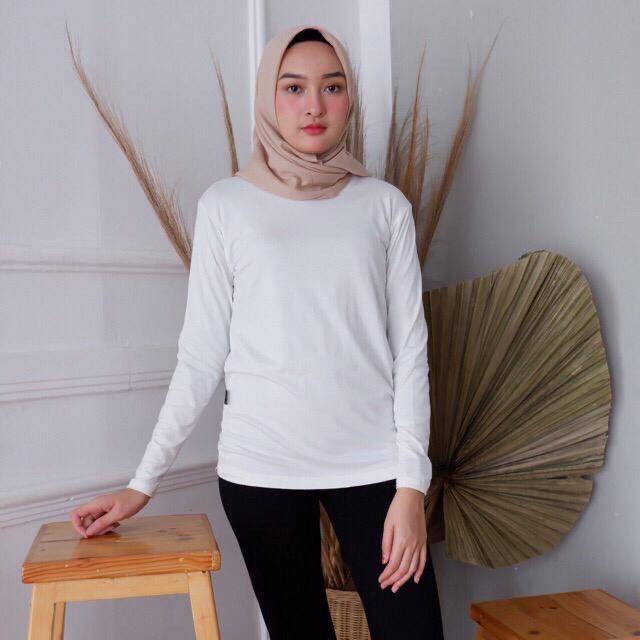 Kaos Manset Baju Spandek Dalaman Baju Lengan Panjang Kebaya Inner Manset Oblong Oneck Baju Dalaman U