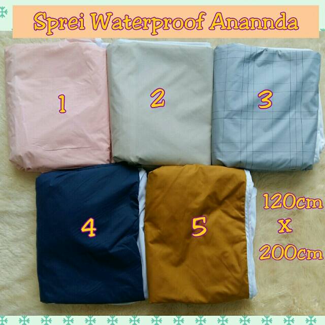 Sprei Waterproof Anti Ompol Polos Anannda