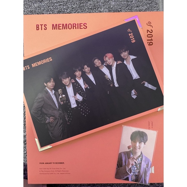 BTS Memories 2019 DVD FULL SET PC Suga, min yoongi