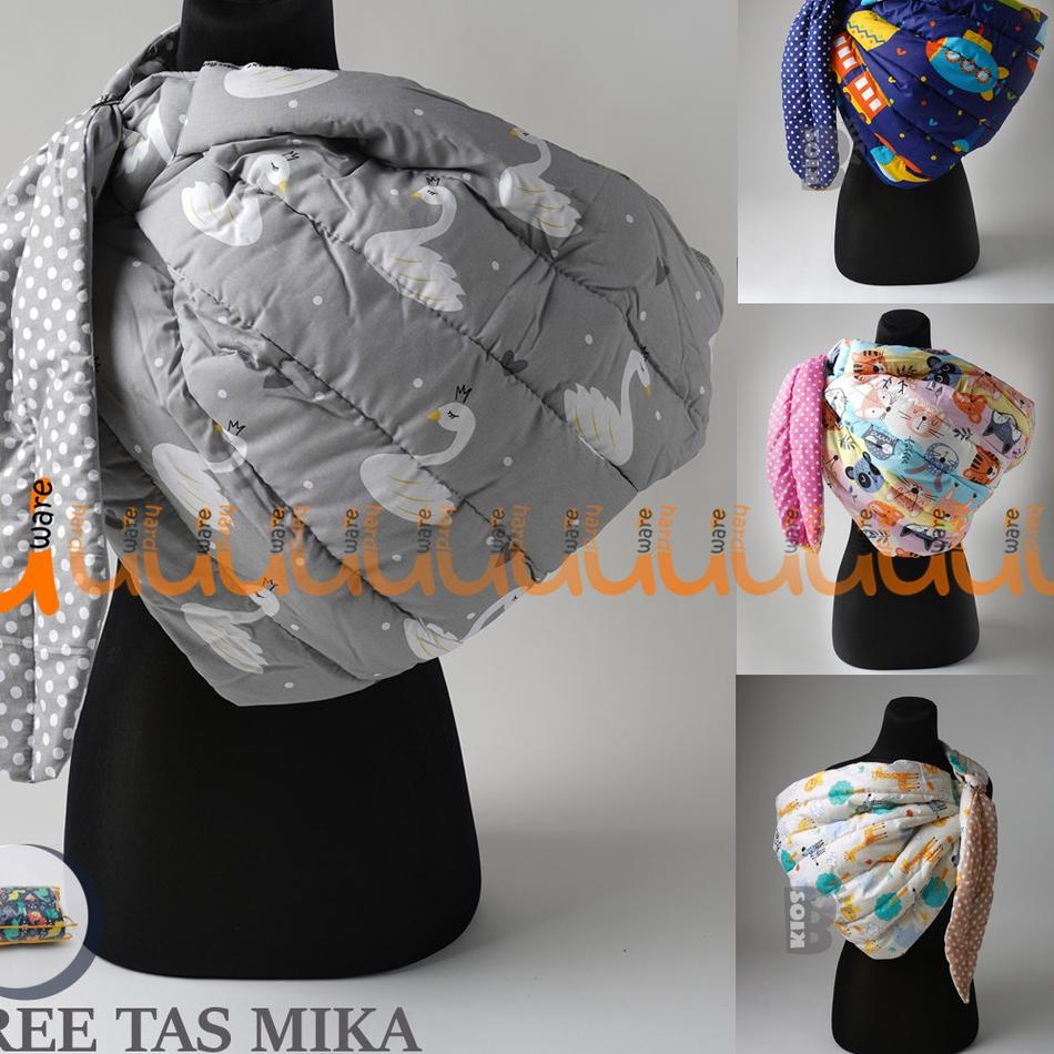 Terbaik.. GENDONGAN BAYI RING SLING DENGAN LAPISAN EMPUK NYAMAN / GENDONGAN INSTAN BAYI INCLUDE TAS 
