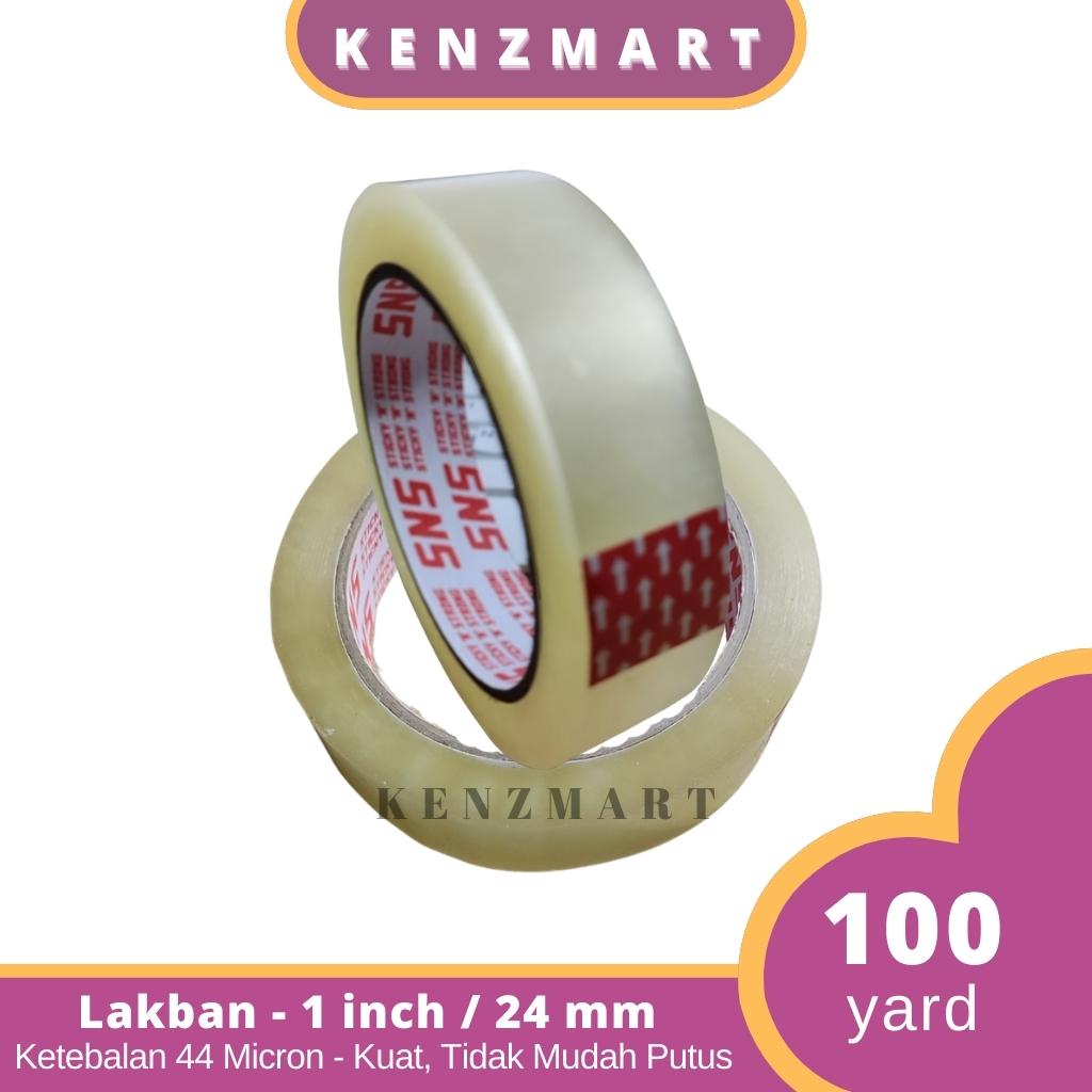 LAKBAN OPP TAPE LAKBAN BENING COKLAT 1 INCH 24 MM 72 YARD 100 YARD