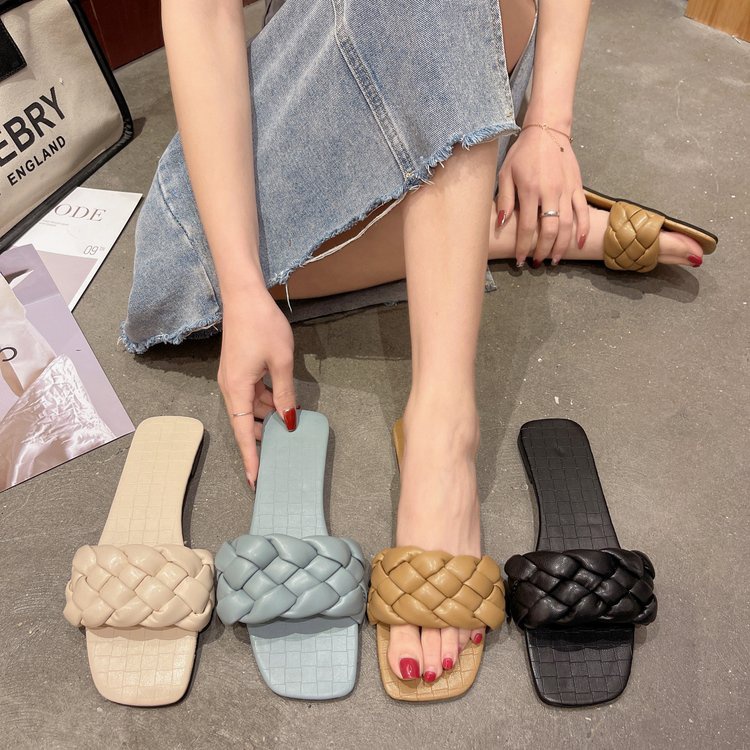 aid 0116, sandal flat wanita import fashion sandal wanita slip-on cantik dan terkiniian best seller say