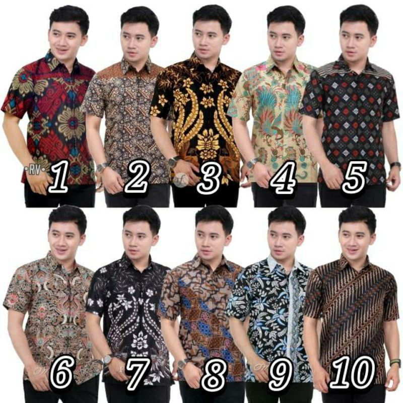 Agen Murah Batik Kemeja Hem Pria Motif Kembang Gede Hitam Kemeja Seragam E7KkOxhLybn0EW