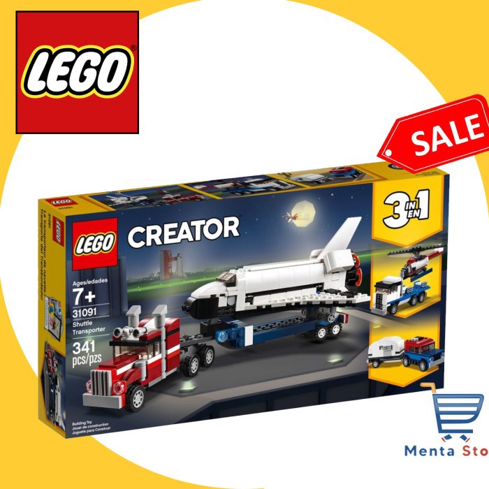 LEGO Creator 31091 Shuttle Transporter Launch Site Truck Trailer Ori