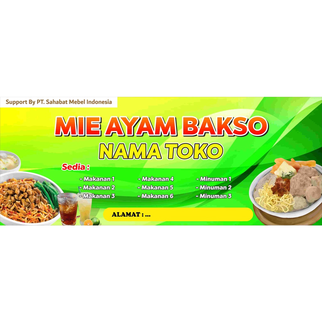 Banner Spanduk Custom 2x1 meter
