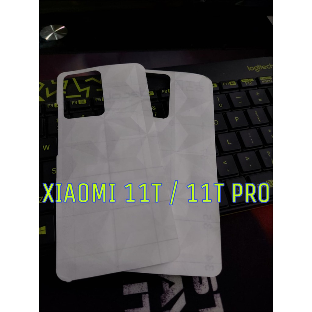 Skin Carbon Xioami 11T PRO / Xiaomi 11T Back Skin Sticker Carbon Diamond  Garskin Handphone