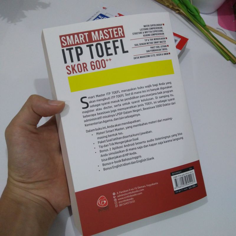 PAKET LENGKAP BELAJAR TOEFL BUKU SMART POCKET TOEFL & SMART MASTER ITP TOEFL SKOR 600++-3