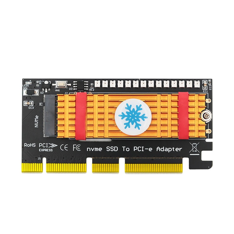 Btsg NVME Untuk M.2 Ke PCIE X4 Solid State Expansion Add Card Untuk 2242-2280 Untuk w/Panas