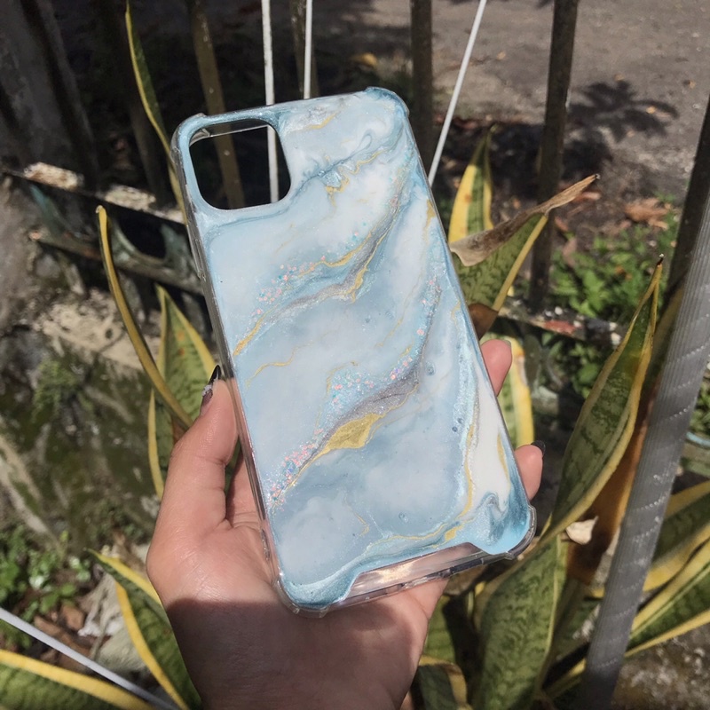RESIN PHONE CASE / DRIED FLOWERS CASE / PHONE CASE CUSTOM / RESIN CASE / MARBLE CASE