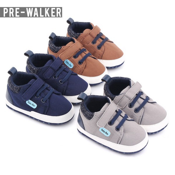 Sepatu Prewalker Baby - Sepatu Bayi Laki Laki Lembut Anti Slip S1169