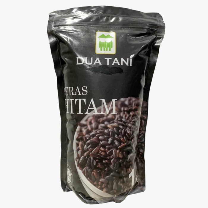 

978Eq1W Beras Hitam Dua Tani 1Kg- Halal Cocok Untuk Diet Dan Kualitas Premium WQ012