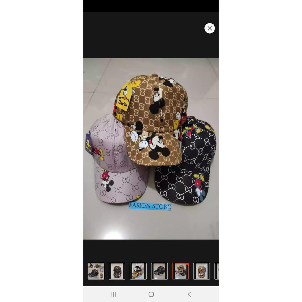 Topi Anak Perempuan Model Mickey Mouse