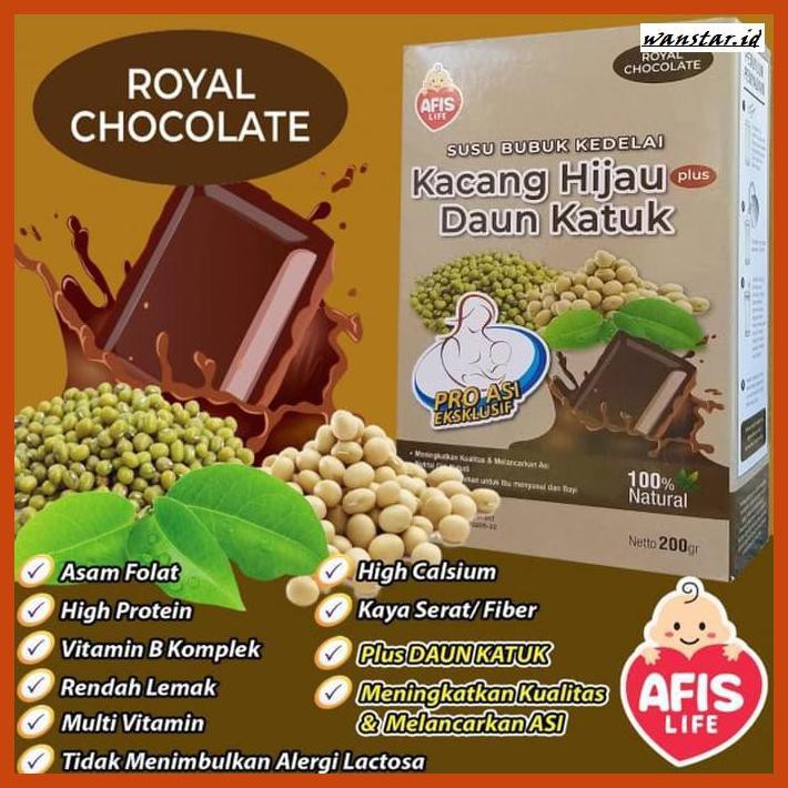 

NUTRISI-BUMIL- AFIS LIFE PRO ASI SUSU BUBUK KACANG HIJAU + DAUN KATUK 200GR - ROYAL -BUMIL-SEHAD.