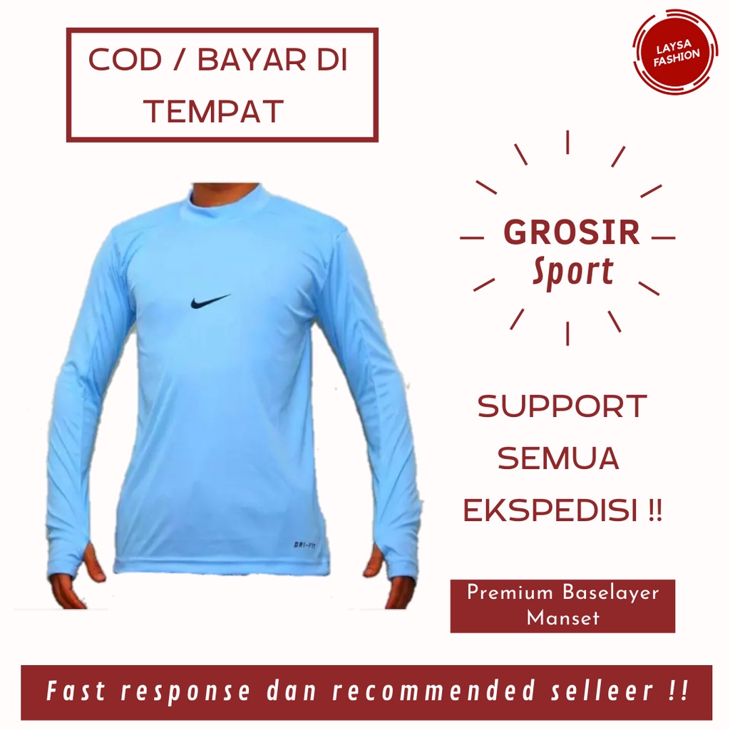 COD PROMO TERMURAH PAKAIAN OLAHRAGA MANSET MURAH BERKUALITAS BASELAYER/ MANSET BASELAYER NIKE POLOS HITAM DAN BERWARNA/ BASELAYER PREMIUM MANSET OLAHRAGA RUNNING JOGGING GYM/ BASELAYER BAJU MANSET PANJANG NIKE GRADE ORI THUMBHOLE/ BASELAYER JUMBO BIG SIZE