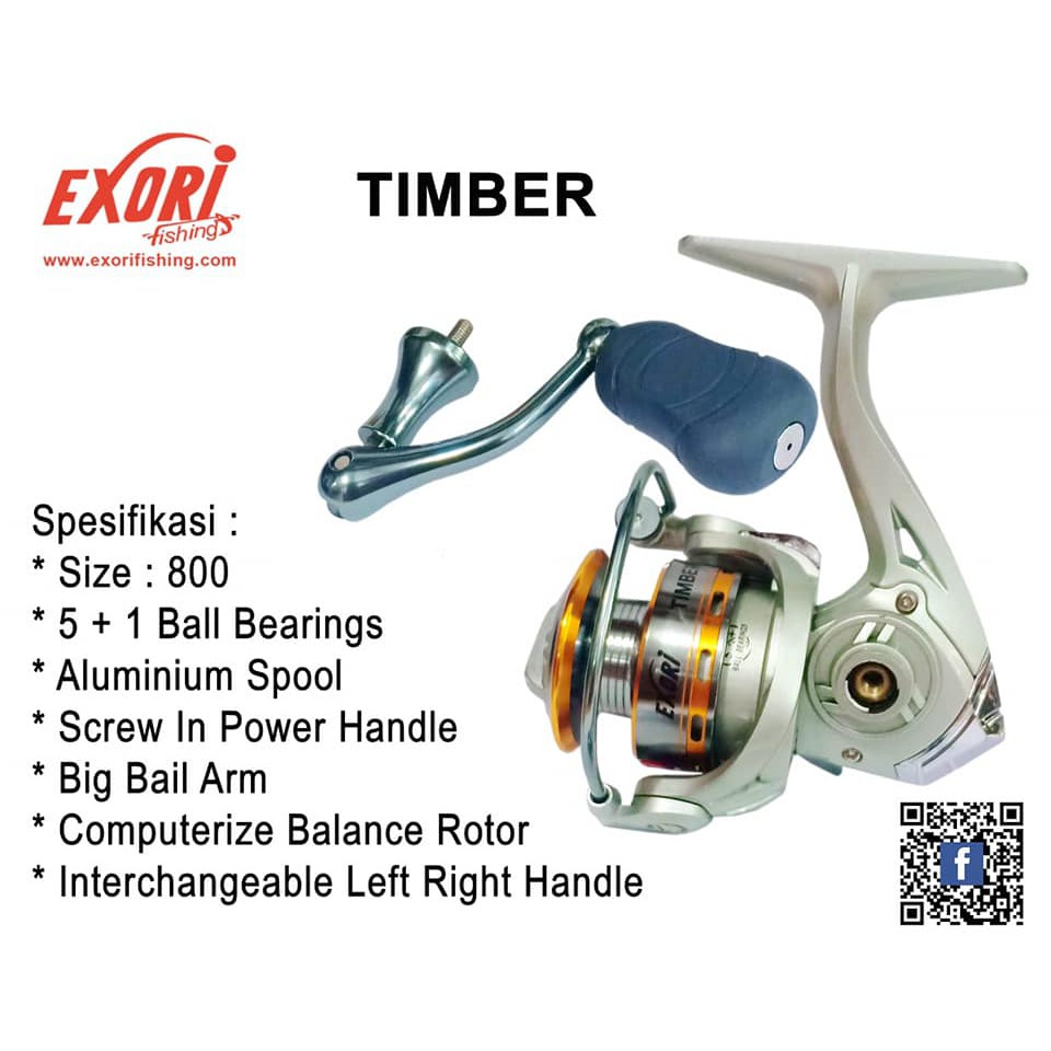 Reel EXORI TIMBER 800 (POWER HANDLE)