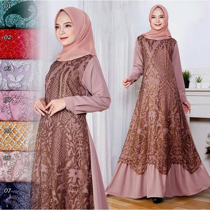 Gamis Ozias Tile Depan (NY 021)