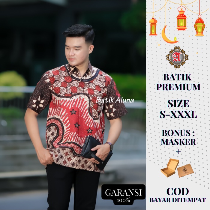 Baju Batik Pria Lengan Pendek Batik Pria Lengan Pendek Terbaru Terlaris Kemeja Batik Pria lengan Pen