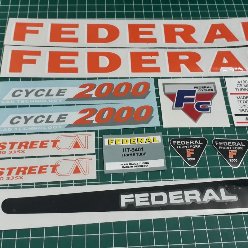 stiker sepeda federal streetcat mg 33sx