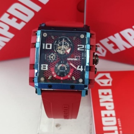 JAM TANGAN PRIA EXPEDITION E6757M RED NAVY ORIGINAL
