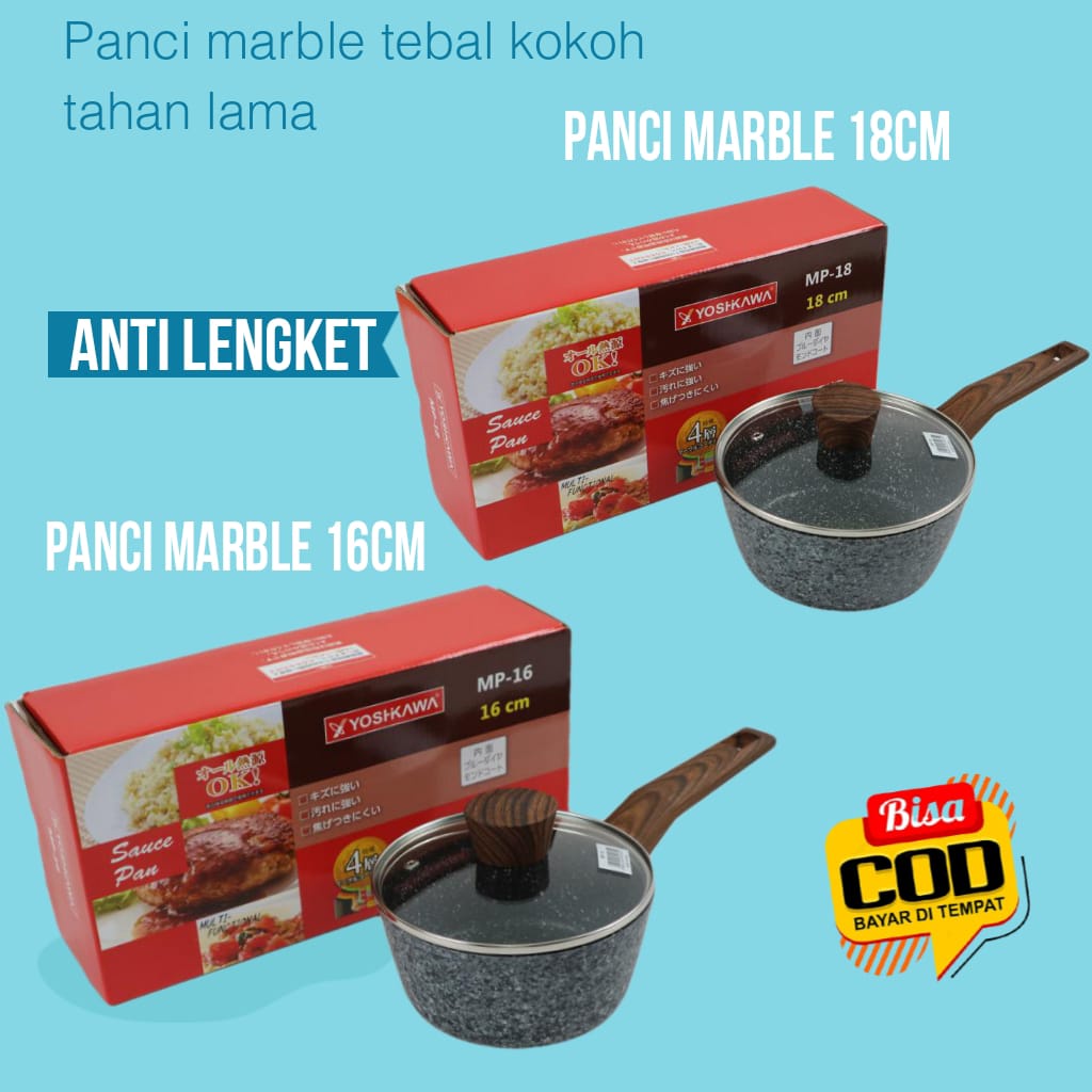 Yoshikawa Marble Sauce Pan Yoshikawa Seri Mp 16cm-18cm