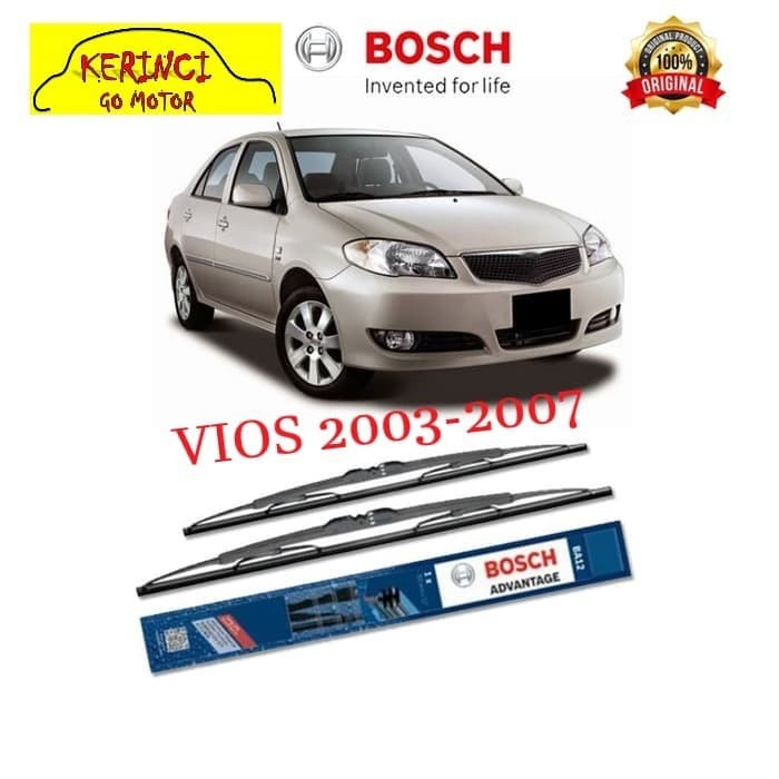 WIPER TOYOTA VIOS 2003-2007 BOSCH ADVANTAGE 22&quot; &amp; 14&quot; SEPASANG WIPER