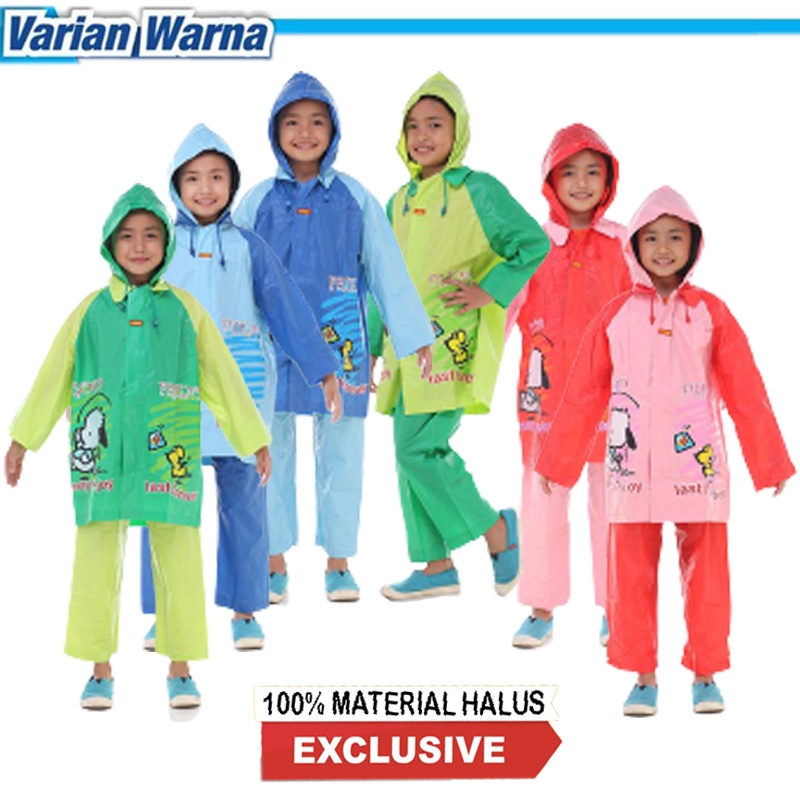 jas hujan anak perempuan dan laki laki 4-8 tahun - Jas Hujan  - jas hujan anak  - jas hujan anak karakter- Setelan Jas Hujan Jaket Celana - Raincoat Unisex - Jas Hujan Lucu