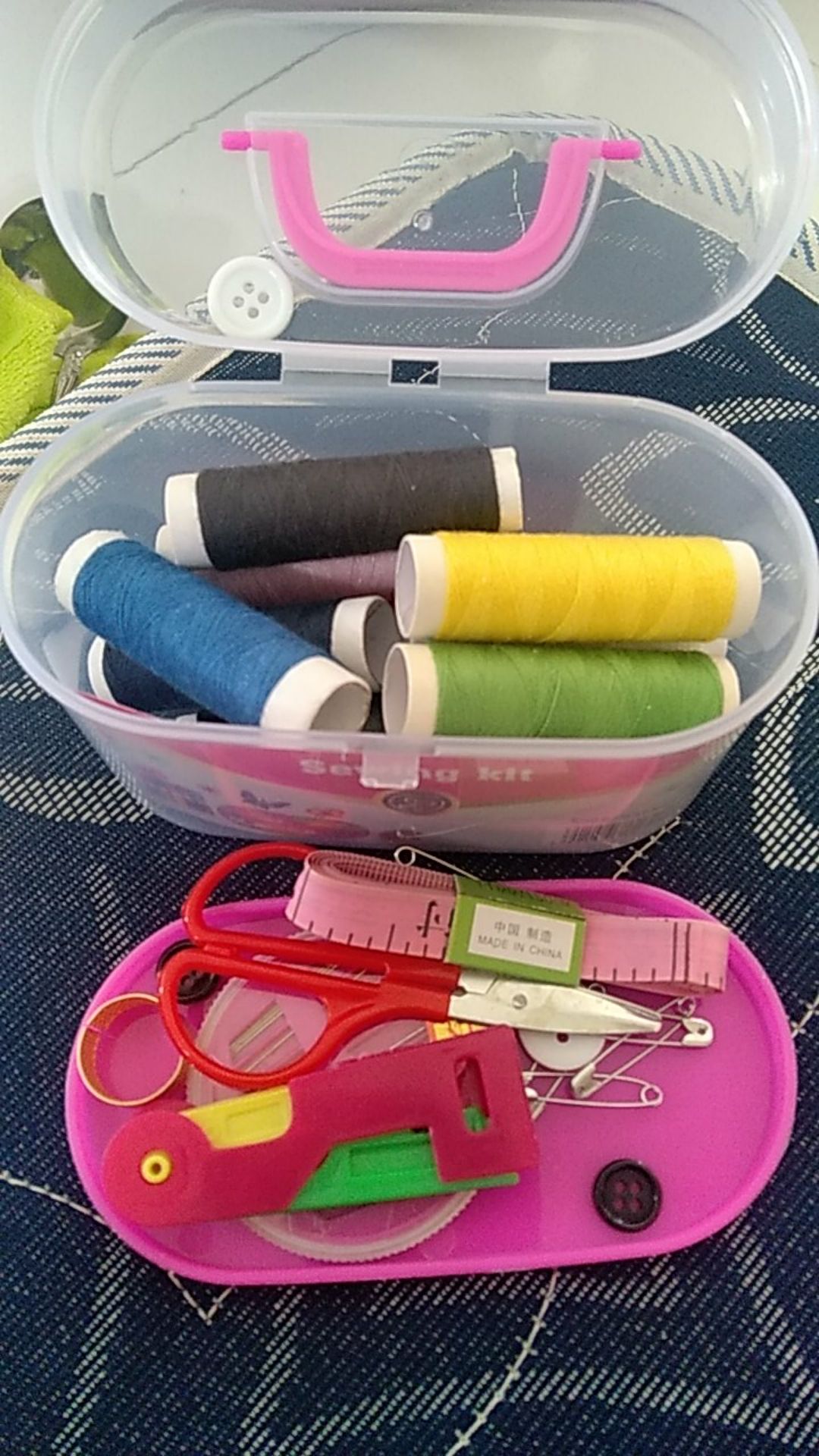 Alat Set Jahit Menjahit Box Jahit Benang Peniti Jarum