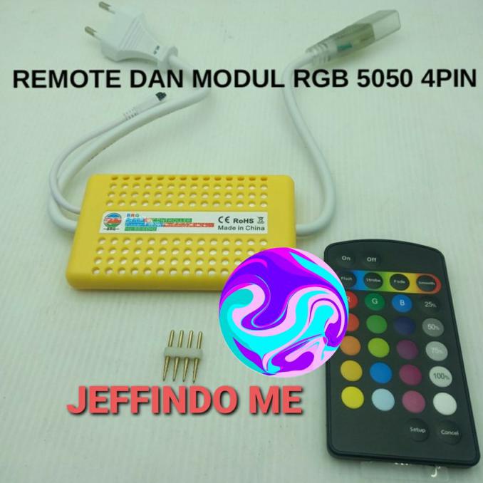 AVRIL - REMOTE LAMPU SELANG RGB 5050 4PIN / MODUL LAMPU SELANG REMOTE RGB 5050