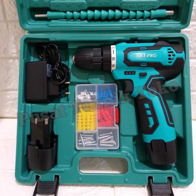 Mesin Bor Cordless Nrt Pro Dc 330 Plus Mata Bor -Bor Nrt Pro Dc 330