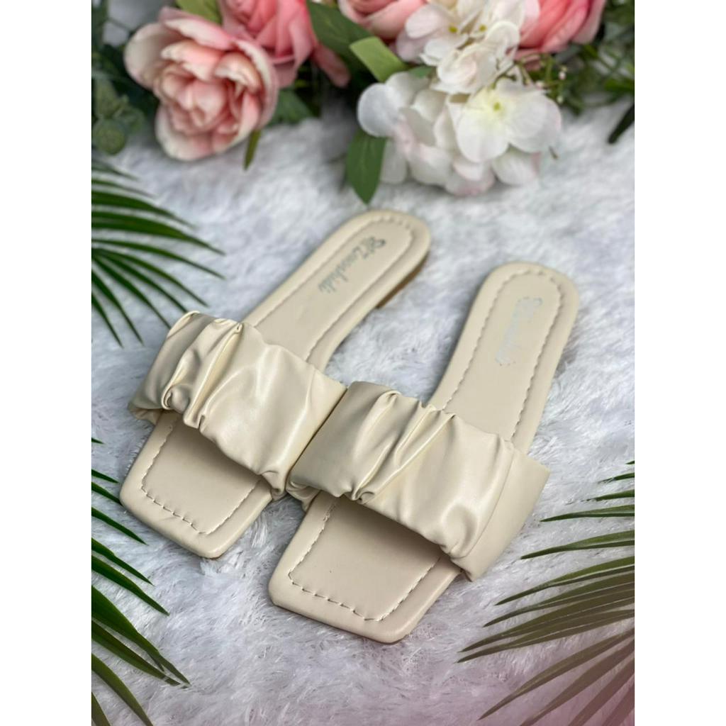 B1 IMPORT Sandal Wanita Selop Kokop Teplek Kerut Wanita Size 35-40