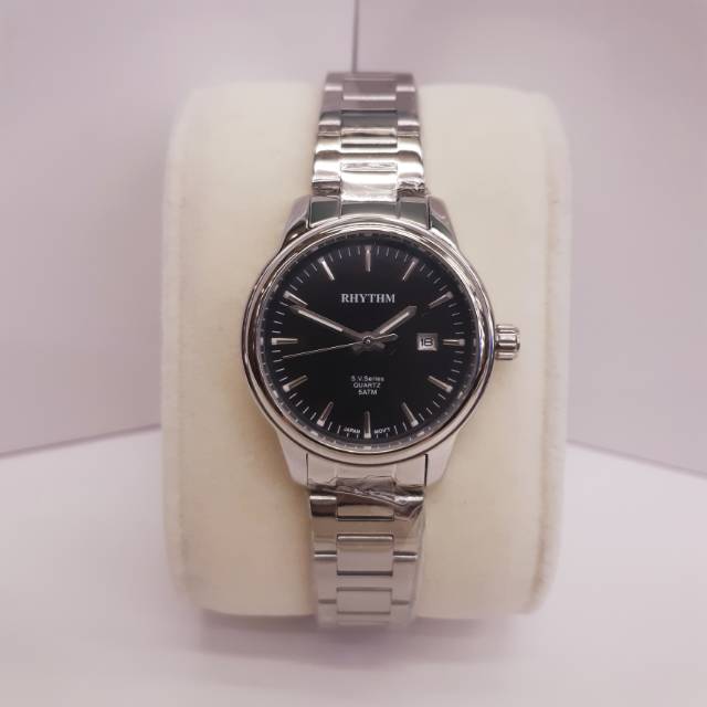 JAM TANGAB WANITA RHYTHM 1610 SILVER BLACK.ORIGINAL