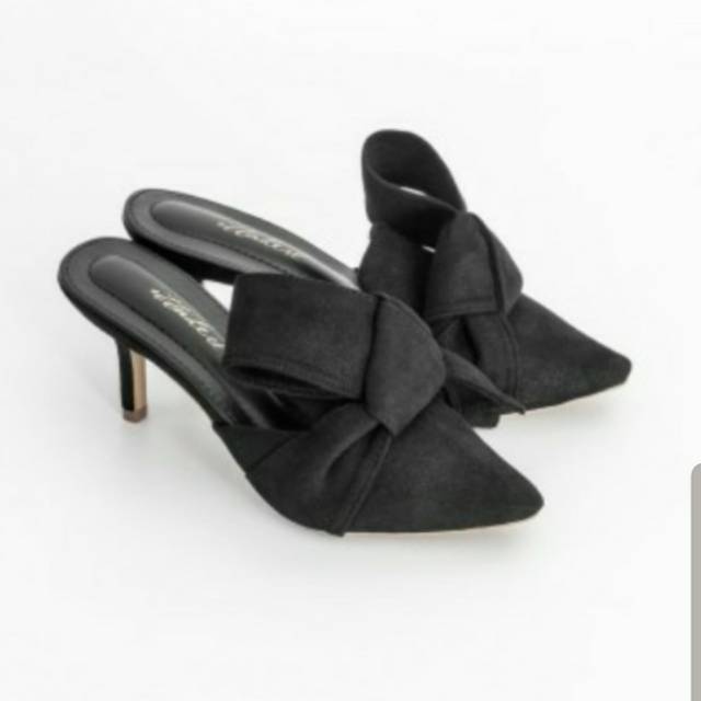 Ittaherl Jackie Mules Heels 60mm Holiday Ink size 36