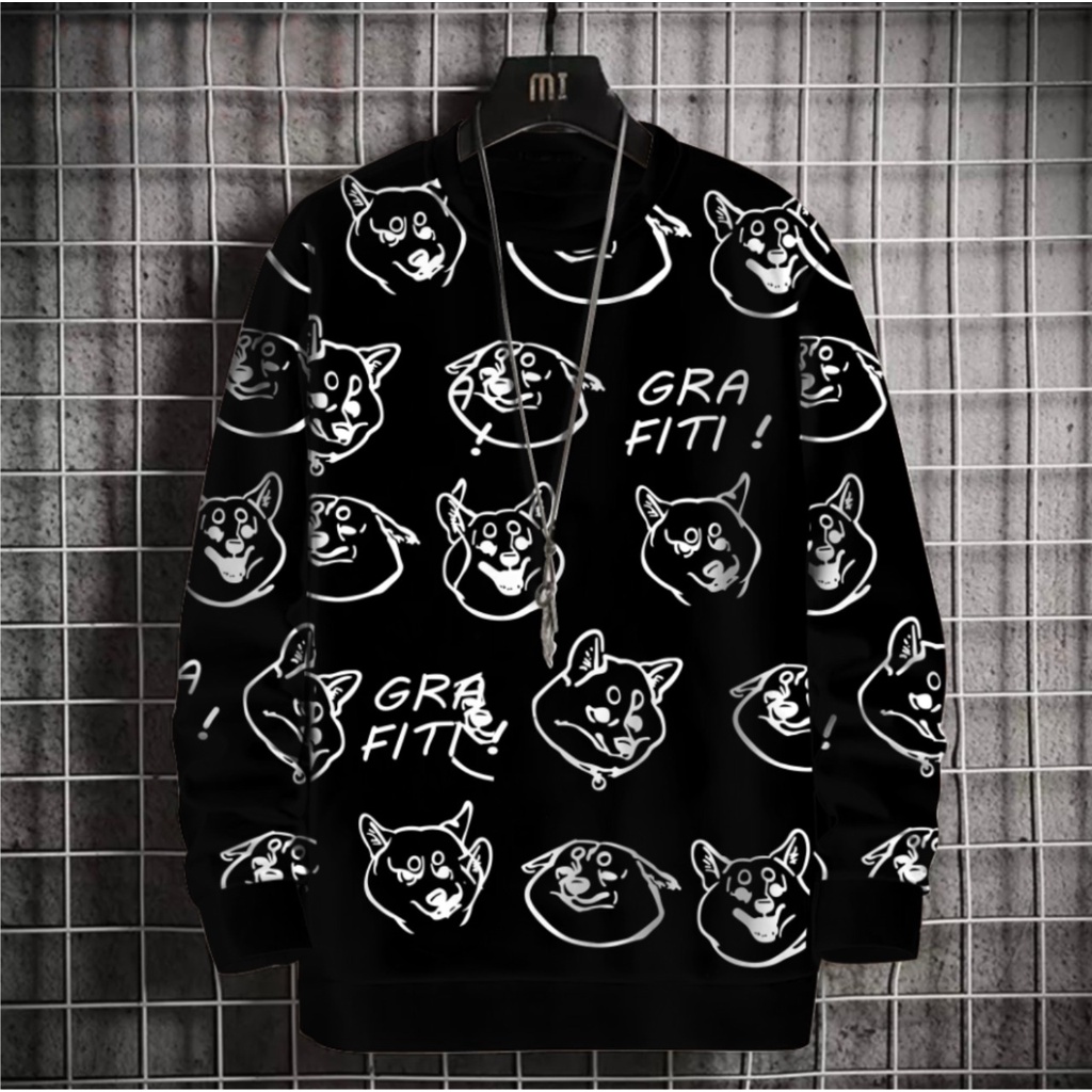 Sweater Grafiti Doge Babyterry UK M L - A5GARD88