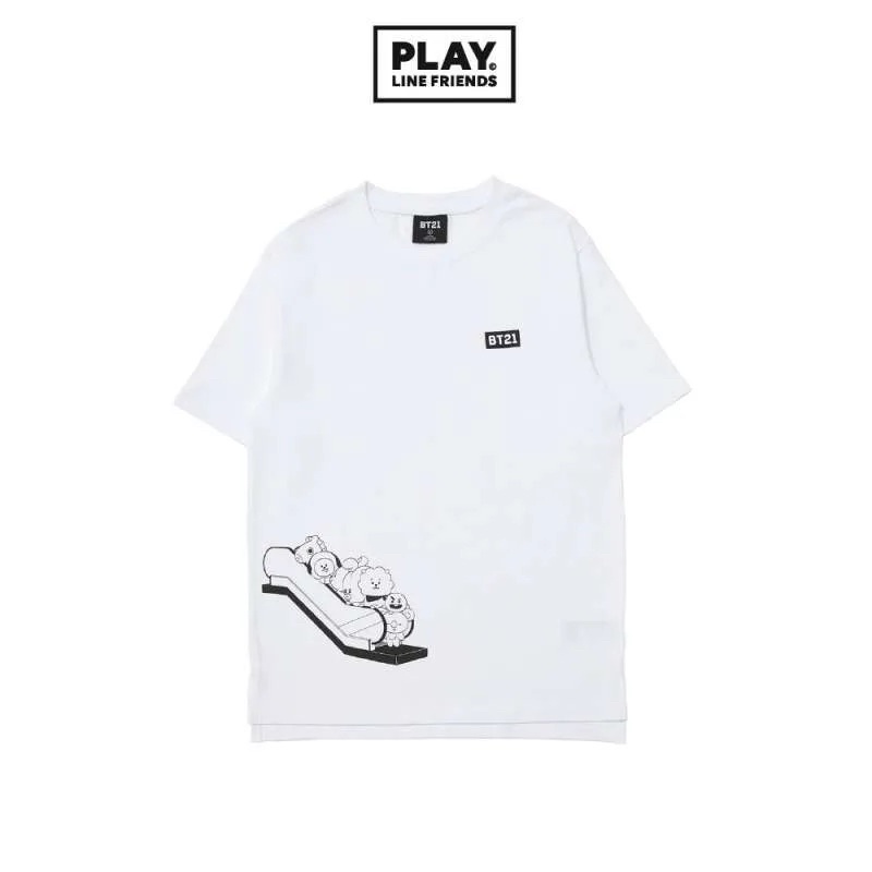 [LINE FRIENDS] BT21 T-SHIRT | BT21 ADULT SSLV-T ESCAL BT21 WT
