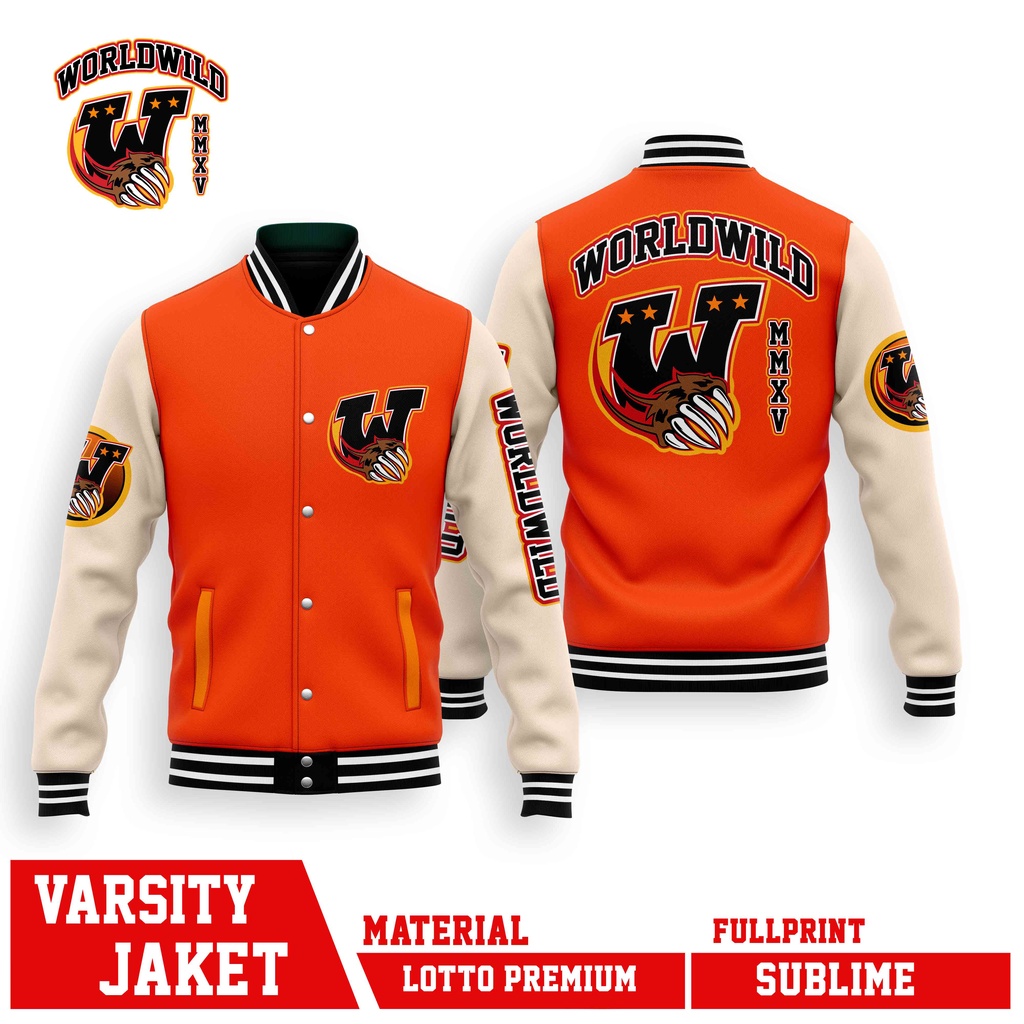 JAKET VARSITY TEAM BASEBALL  SERIES WORLDWIDE MLB PREMIUM