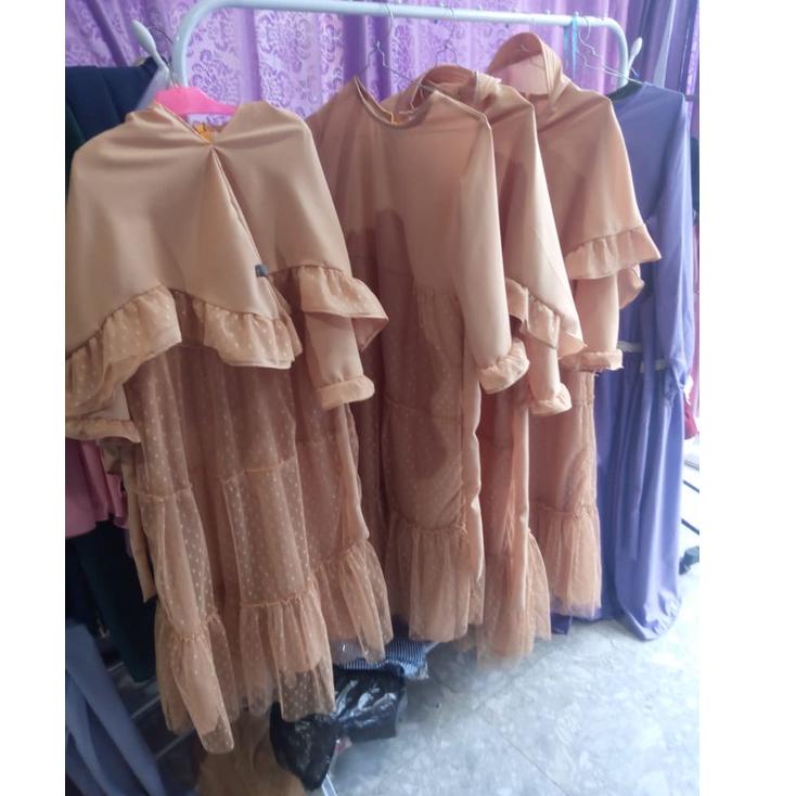 GAMIS ANAK POLKADOT/GAMIS TILE DOT/GAUN ANAK/FASHION MUSLIM/BAJU MUSLIM ANAK PEREMPUAN ▪ END.25Au22н