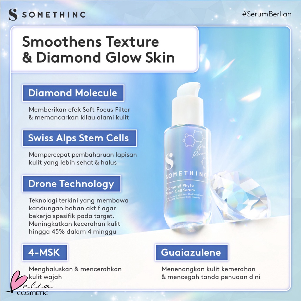 ❤ BELIA ❤ SOMETHINC Diamond Phyto Stem Cell Serum - Serum Diamond untuk Kulit Berkilau dan Cerah