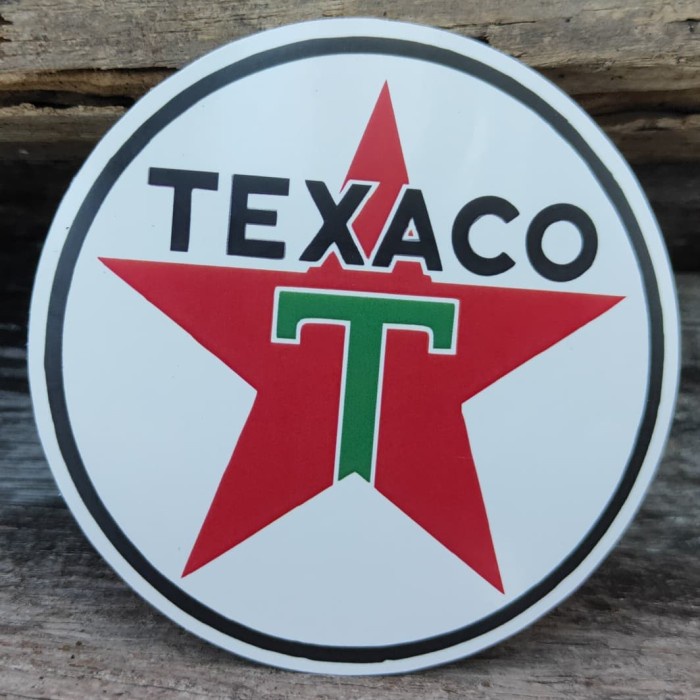 

Texaco Authentic Oil Logo Sticker