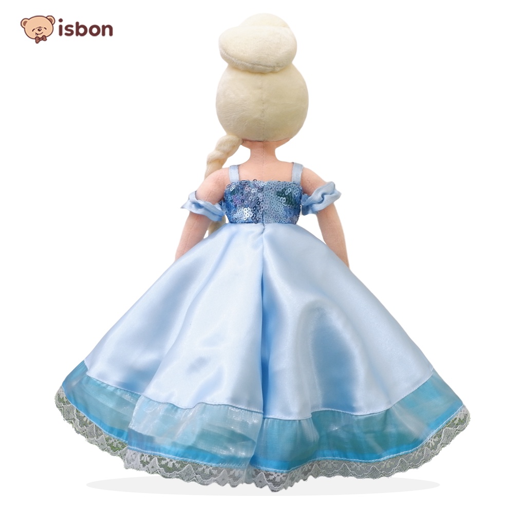 ISTANA BONEKA princess CARLA biru mainan anak perempuan elegan premium blue gown berbi baju bisa di lepas cute plush princes doll elsa