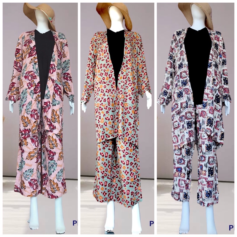 ONESET [ 3 IN 1 ] GRAM FASHION / LENGAN PANJANG / CELANA PANJANG / MUSLIMAH