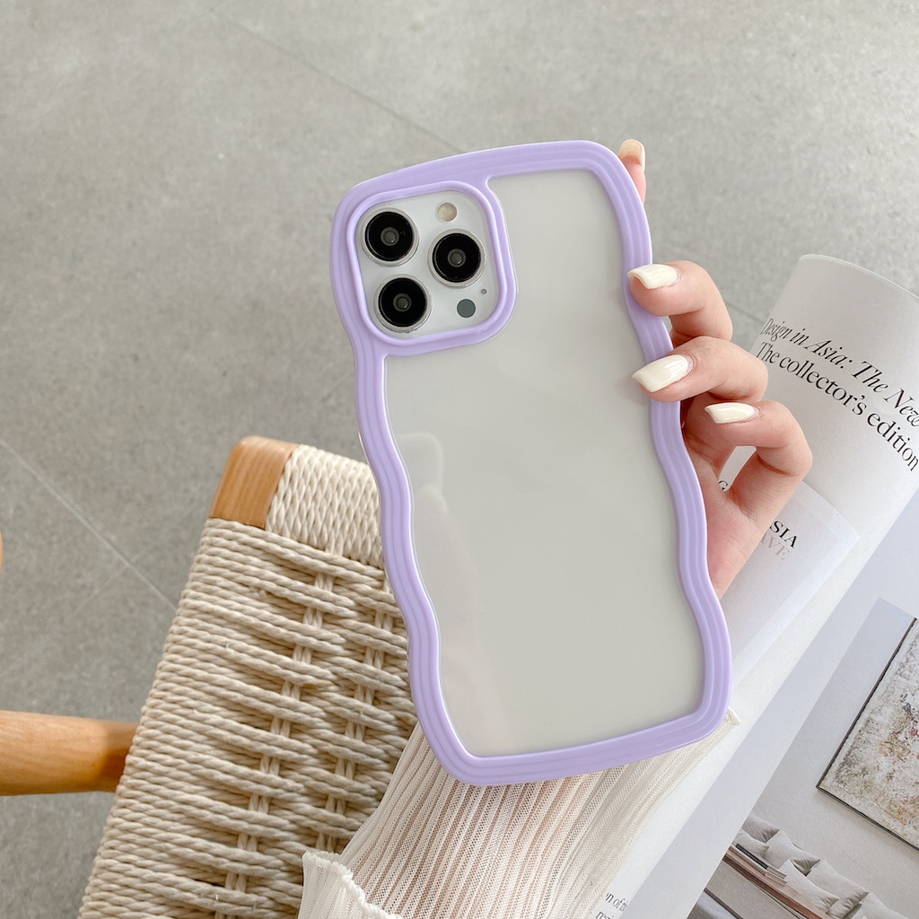 Case Bahan Akrilik Warna Permen Untuk IPhone 11 12 13 Pro Max X XS XR 7 8 Plus