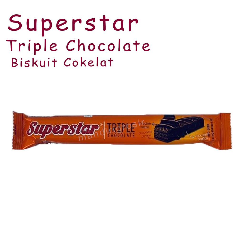 SUPERSTAR *BISKUIT * TRIPLE CHOCOLATE * 18g * 1 box