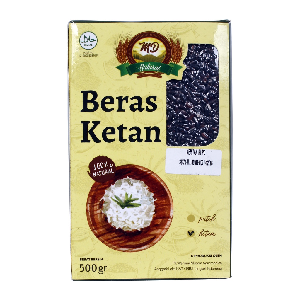 

MD Beras Ketan Hitam Organik 500 Gram