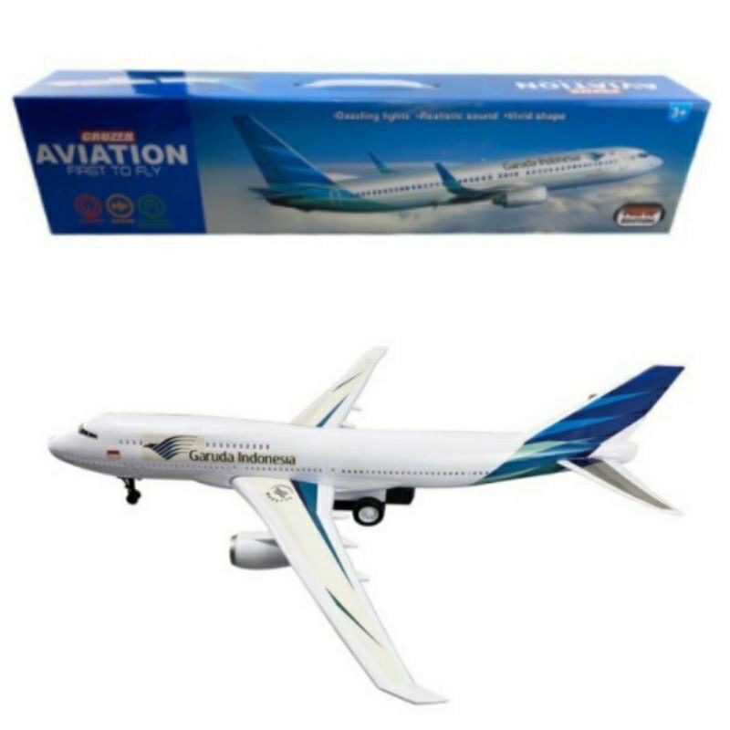 Toys Kingdom Cruzer Aviation First To Fly Pesawat Garuda Light SoundCruzer Aviation