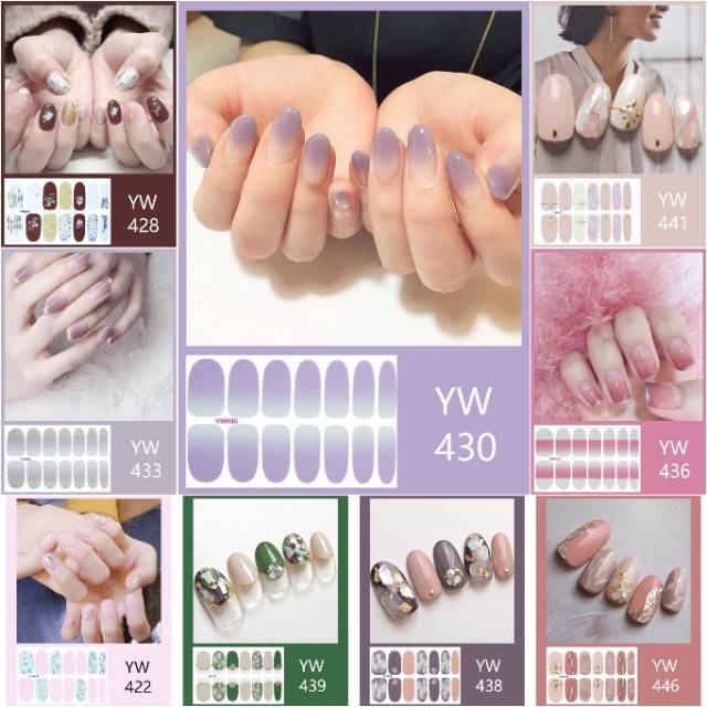 Sticker kuku nail art sitker kuku nail sticker