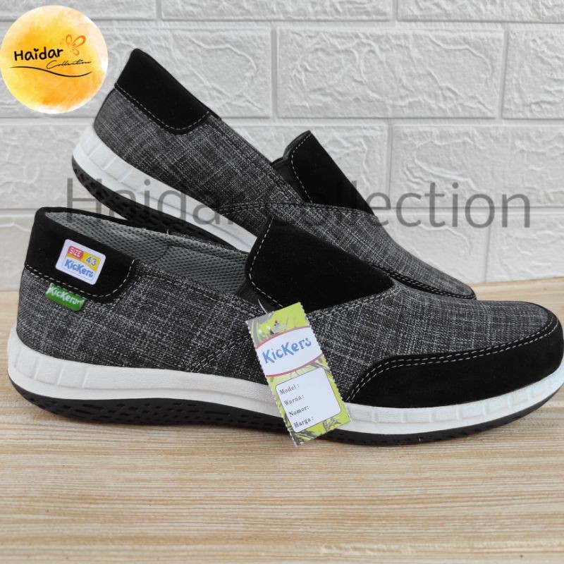 Sepatu Pria Kulit Suede Slip On Kasual Sintetis Premium sol Karet Original