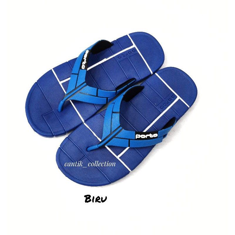 Sandal Jepit Pria Anak ABG Porto 1034 UKURAN 30 - 39 - Sandal Jepit Anak Porto 1034BL