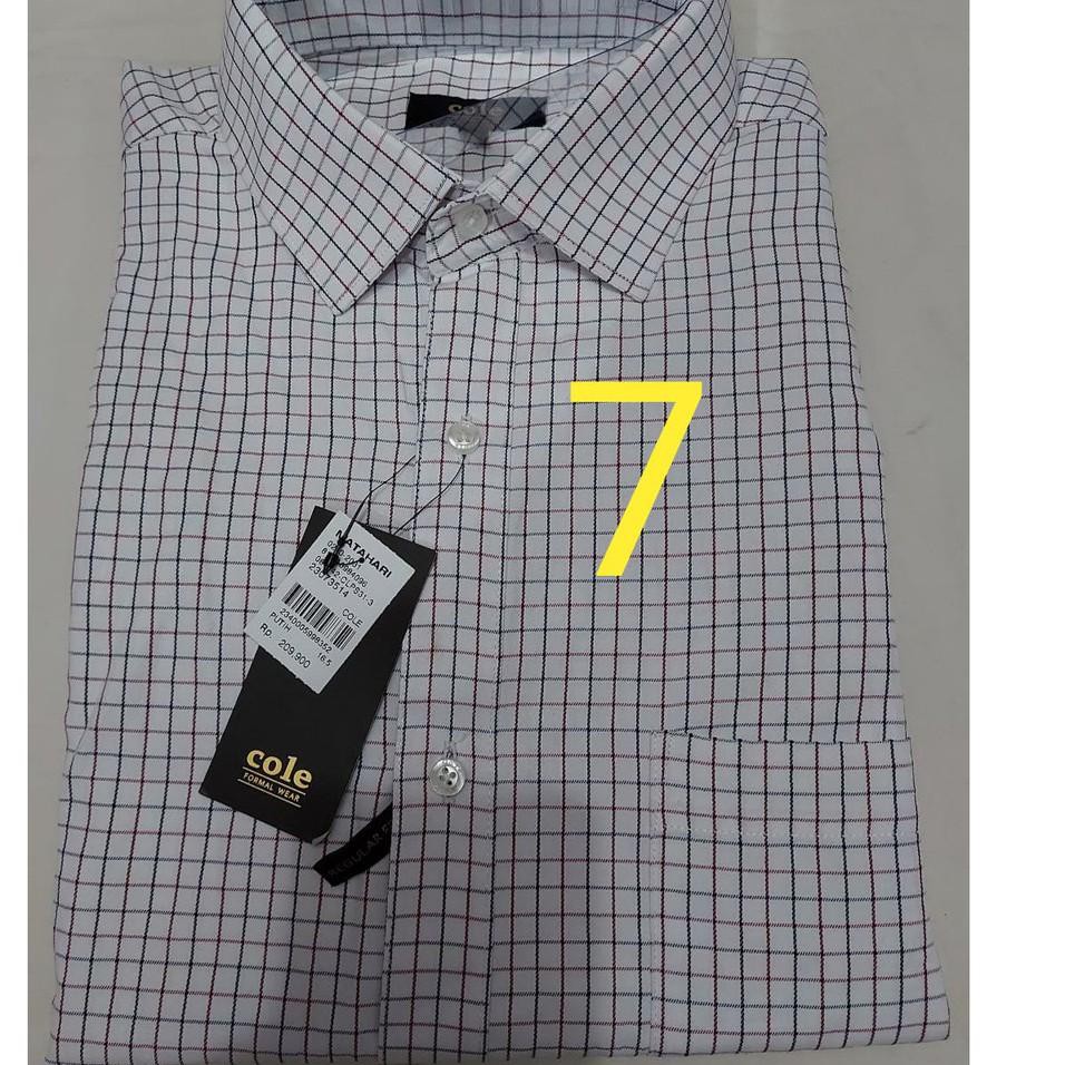 Super Original Kemeja Formal PRIA _COLE_Lengan Pendek/Kotak-Kotak-REGULAR FIT ❝