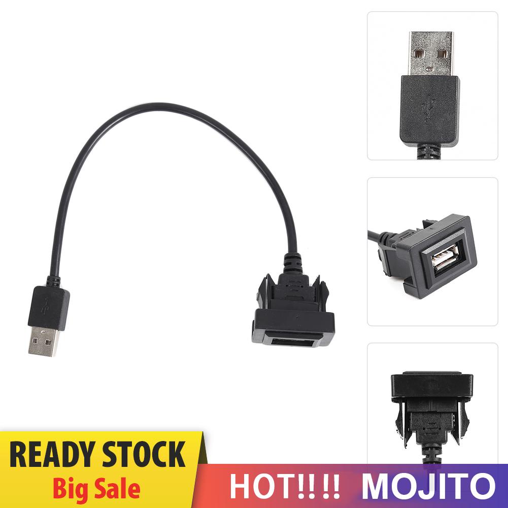 Kabel Adapter Extension Usb Port Panel Mount Dashboard Mobil Untuk Toyota Vios