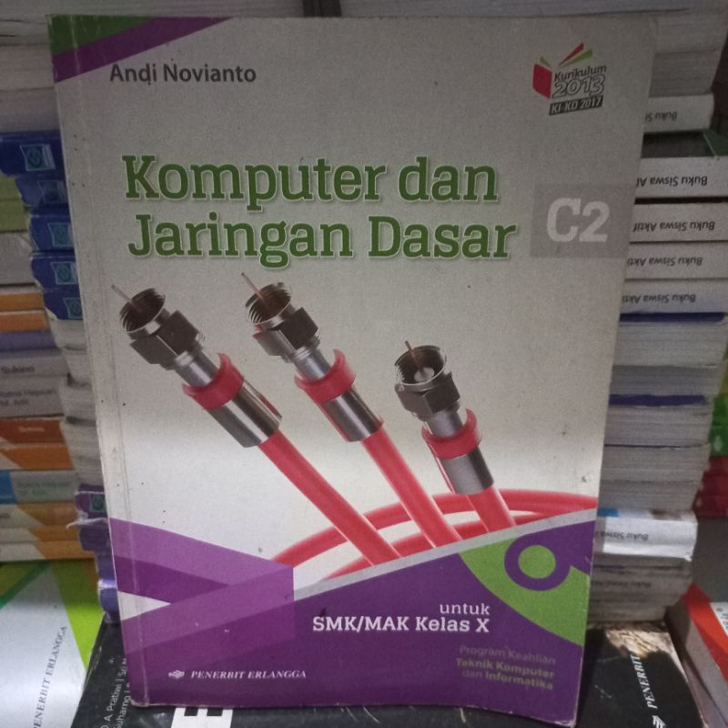 BUKU BEKAS KOMPUTER DAN JARINGAN DASAR SMK KELAS 1 erlangga